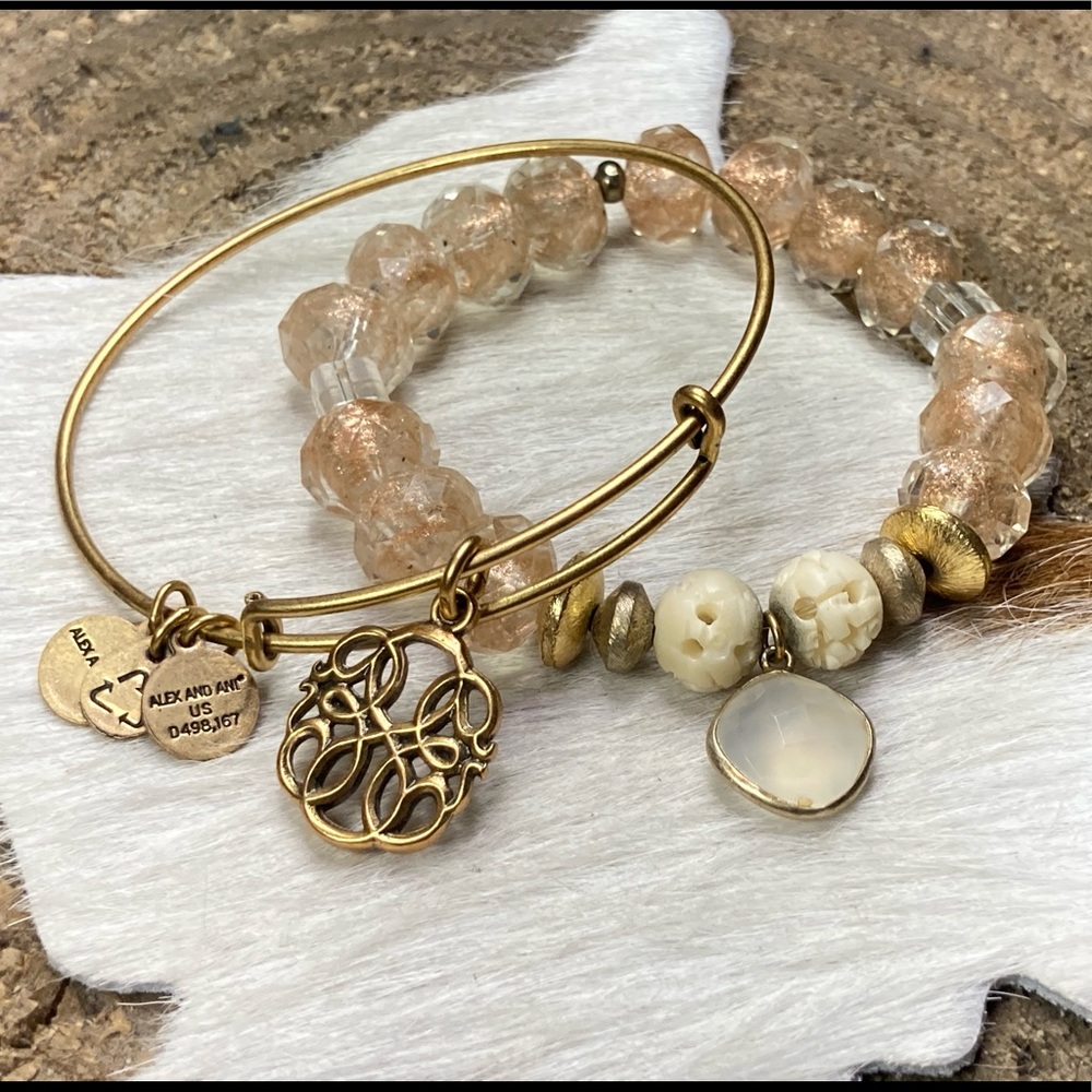 Alex&Ani Path of Life bracelet Gemelli stretchy.